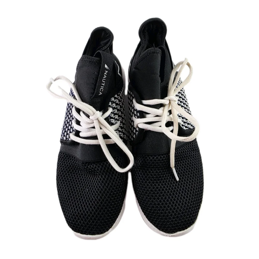 Nautica Kappil BlackTennis Shoes Sneakers Lace Up Women's Size 8.5